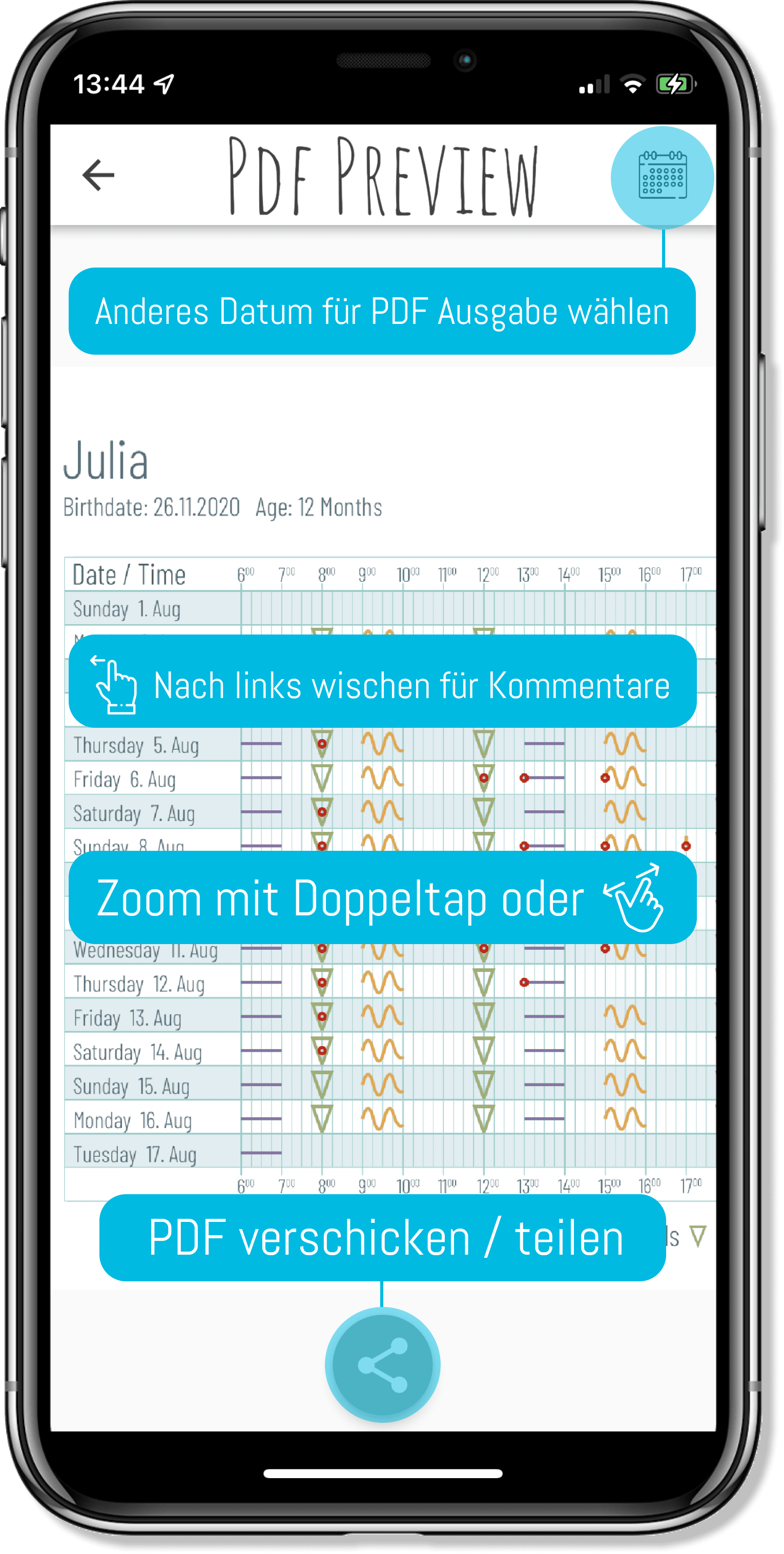 Stilisiertes Bild eines mobilen Gerätes.