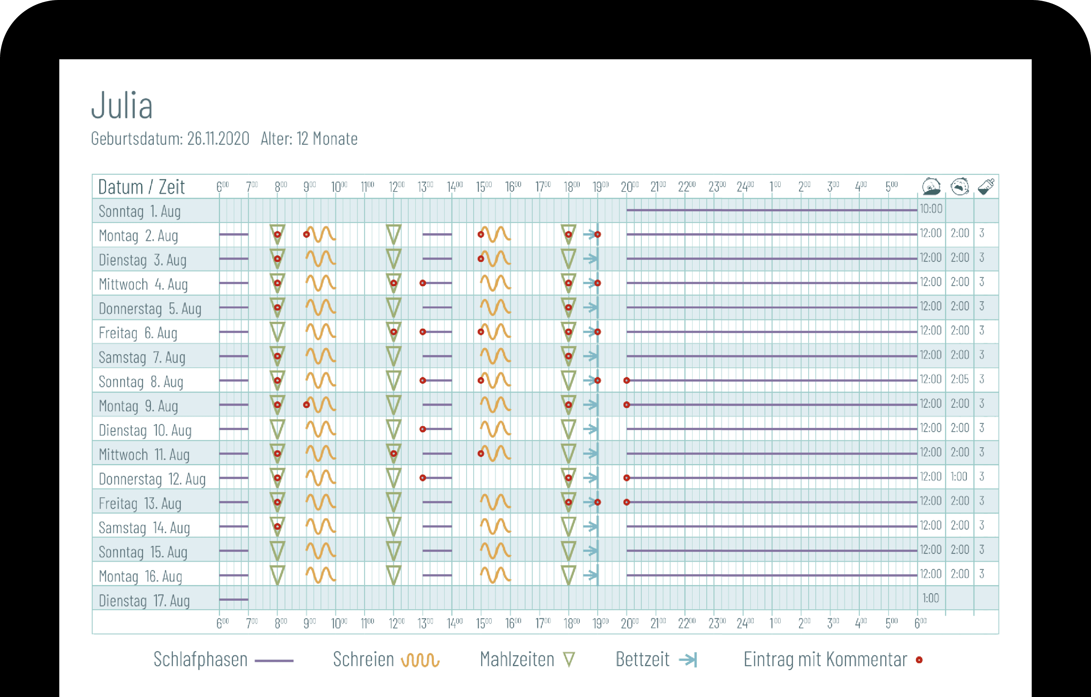 Stilisierter Computerbildschirm mit einem exportierten PDF